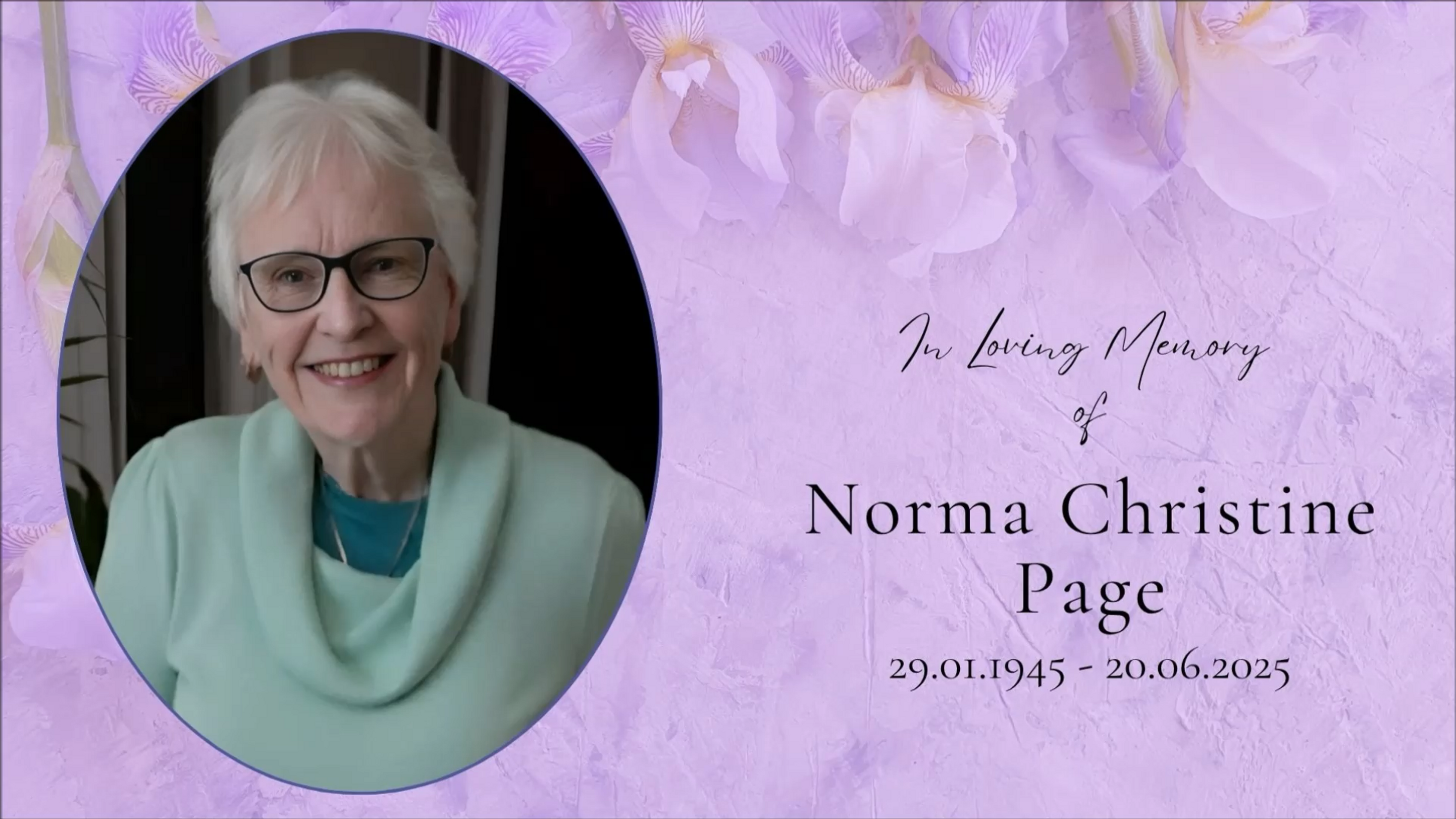 Norma Page's Funeral